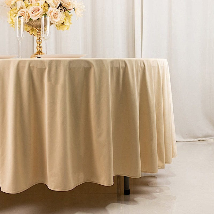 108" Premium Scuba Round Tablecloth