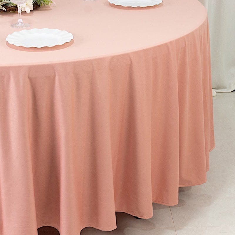 108" Premium Scuba Round Tablecloth