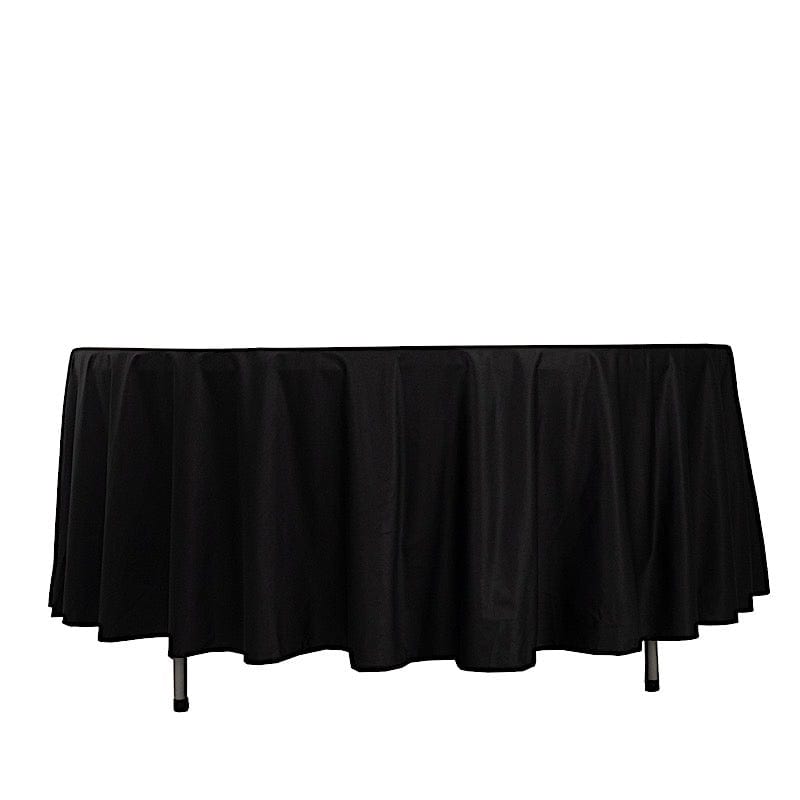 108" Premium Scuba Round Tablecloth TAB_SCUBA_108_BLK