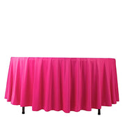 108" Premium Scuba Round Tablecloth TAB_SCUBA_108_FUSH