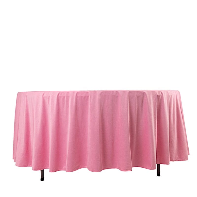 108" Premium Scuba Round Tablecloth TAB_SCUBA_108_PINK