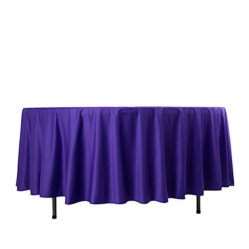 108" Premium Scuba Round Tablecloth TAB_SCUBA_108_PURP