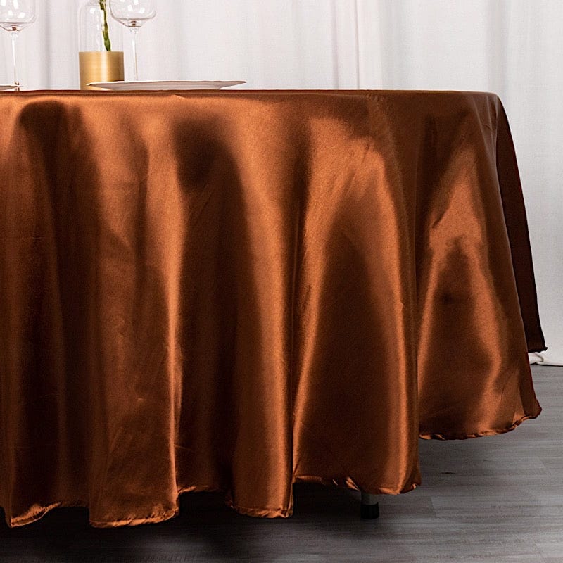 108" Satin Round Tablecloth Wedding Party Table Linens