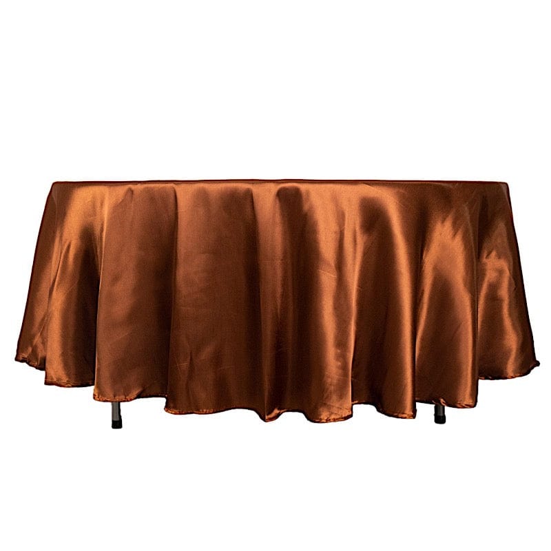 108" Satin Round Tablecloth Wedding Party Table Linens
