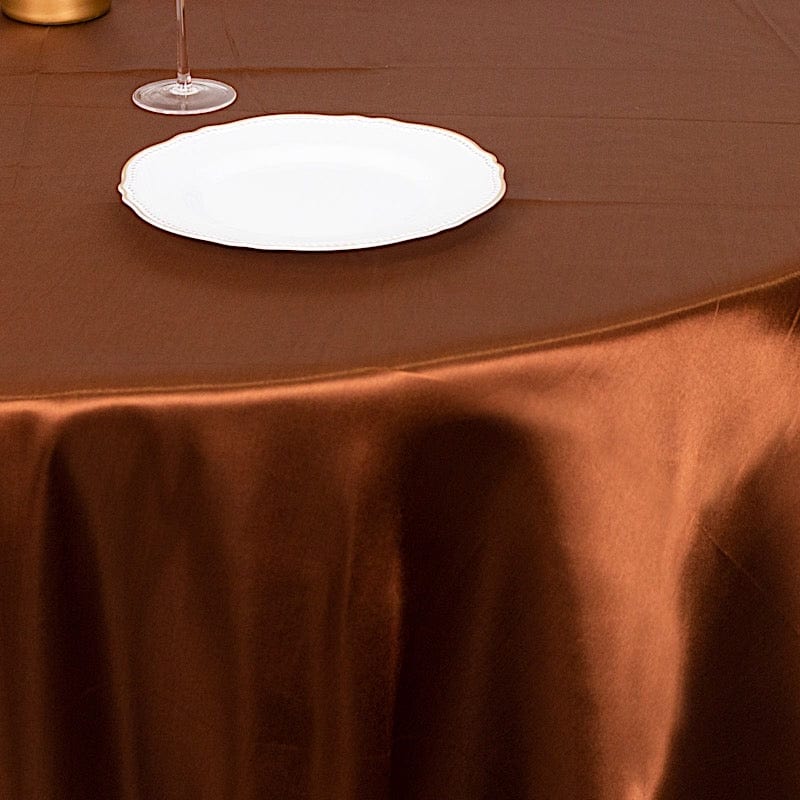 108" Satin Round Tablecloth Wedding Party Table Linens
