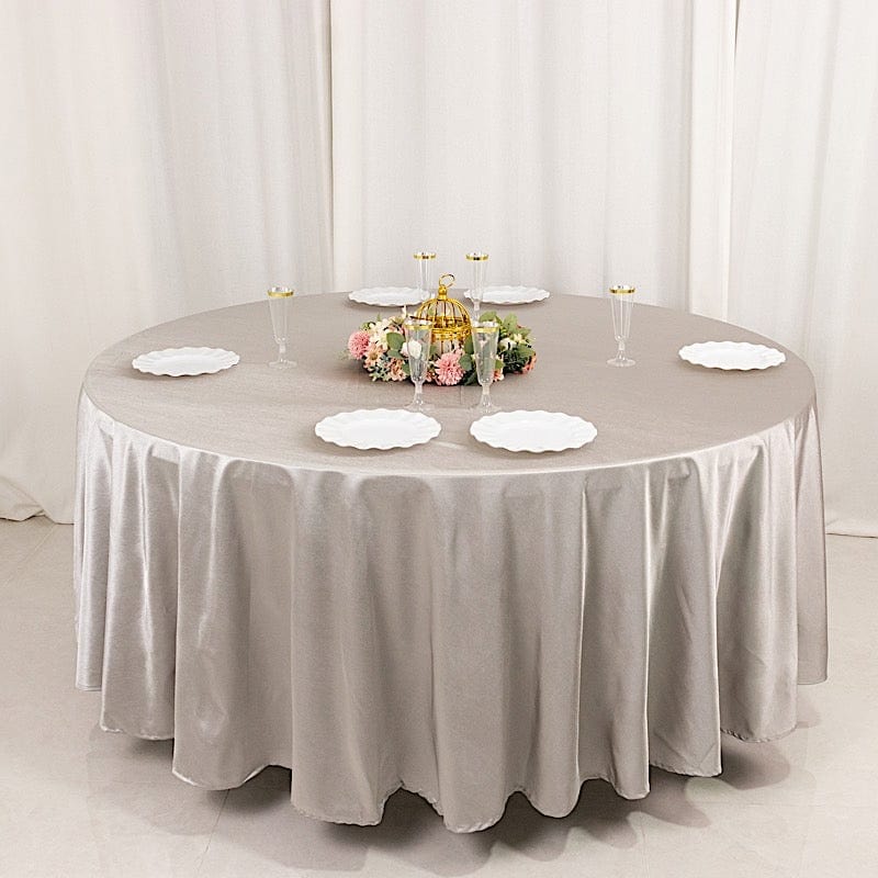108" Shimmer Scuba Polyester Round Tablecloth