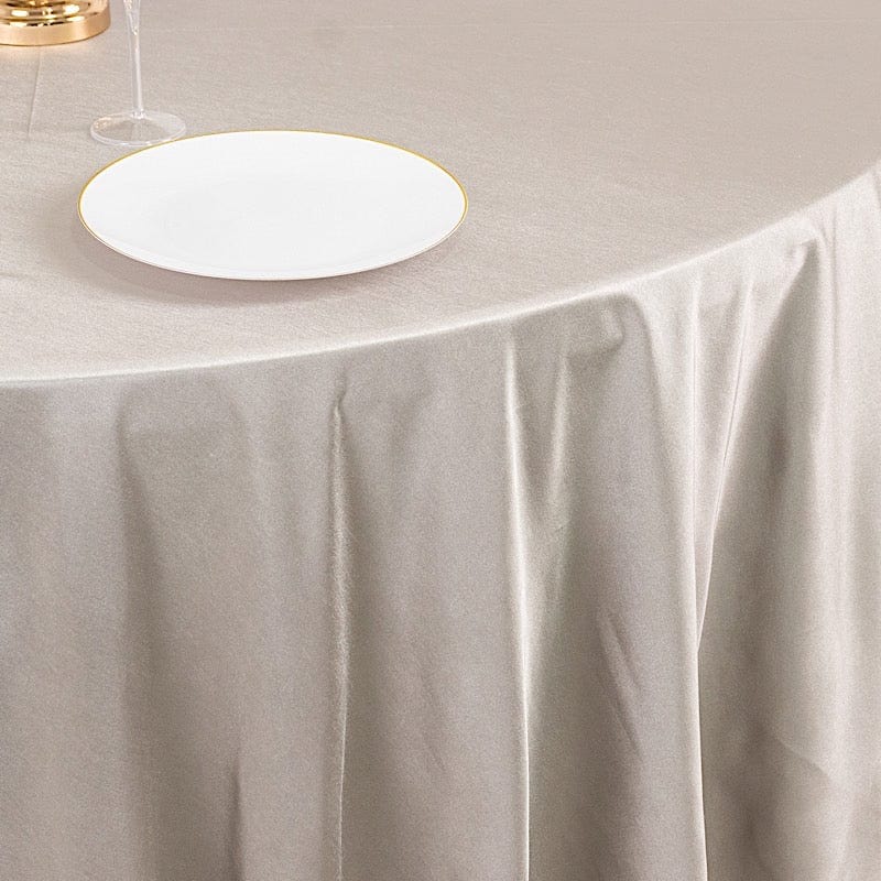 108" Shimmer Scuba Polyester Round Tablecloth