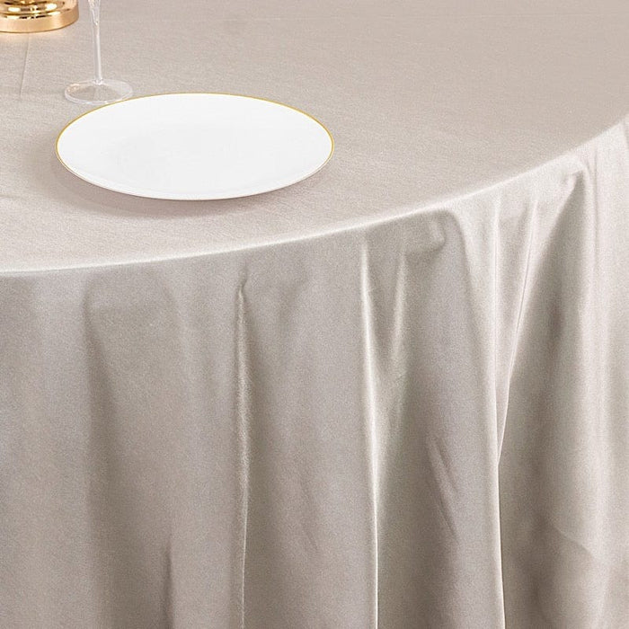 108" Shimmer Scuba Polyester Round Tablecloth