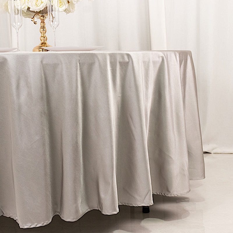 108" Shimmer Scuba Polyester Round Tablecloth