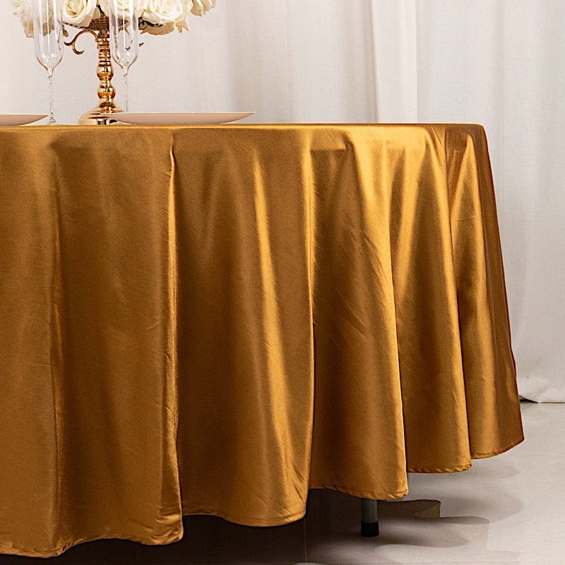 108" Shimmer Scuba Polyester Round Tablecloth