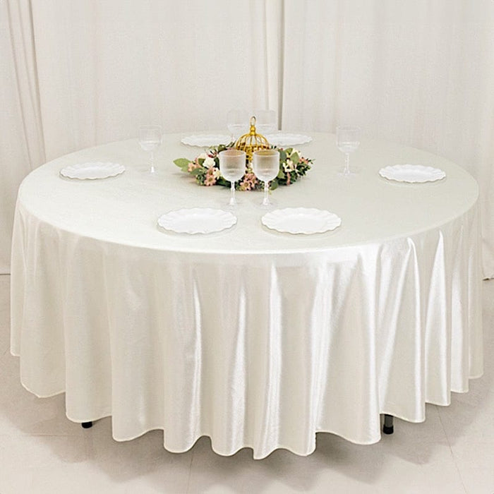 108" Shimmer Scuba Polyester Round Tablecloth
