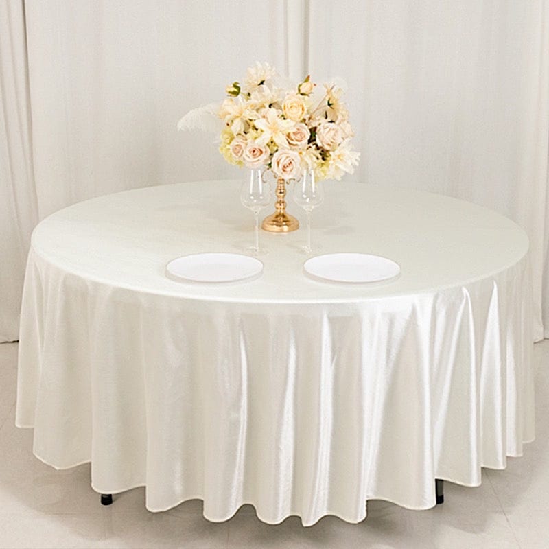 108" Shimmer Scuba Polyester Round Tablecloth