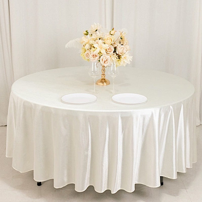 108" Shimmer Scuba Polyester Round Tablecloth