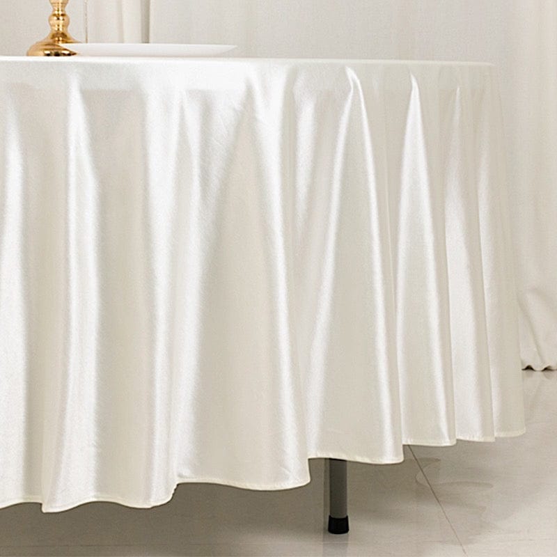 108" Shimmer Scuba Polyester Round Tablecloth