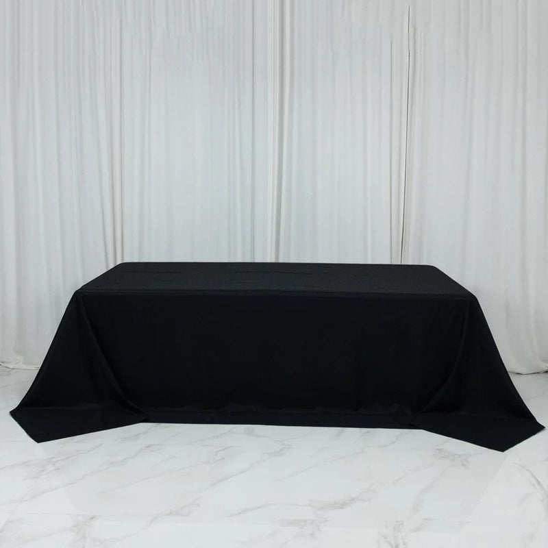 108" x 156" Extra Wide Polyester Rectangular Tablecloth