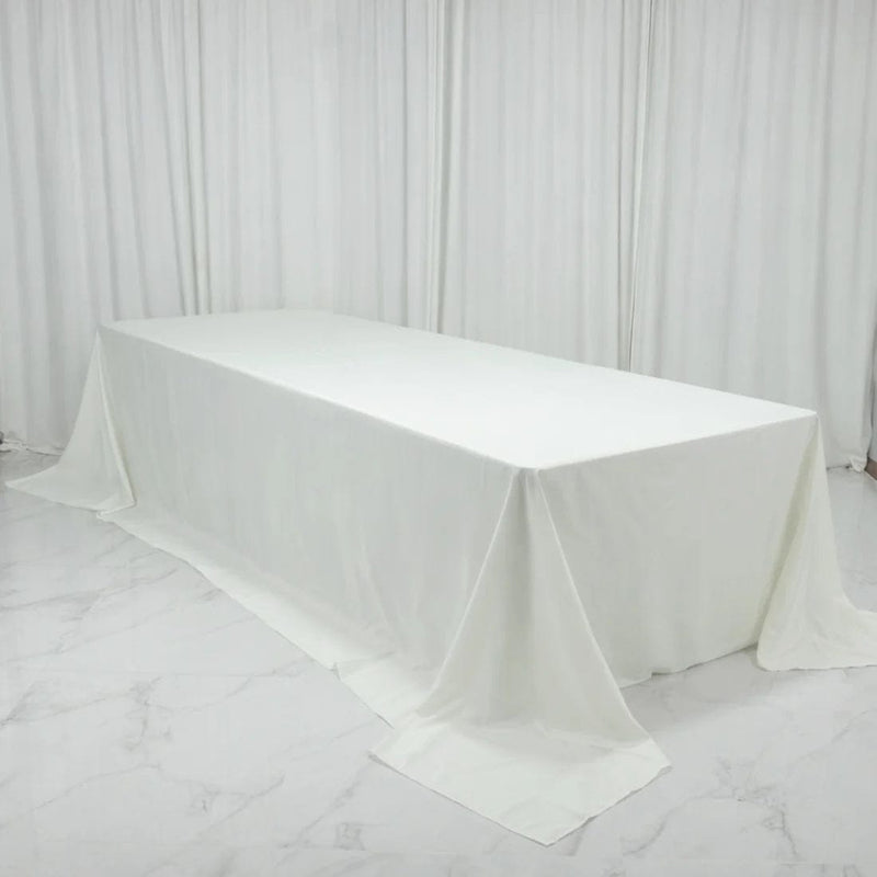 108" x 156" Extra Wide Polyester Rectangular Tablecloth