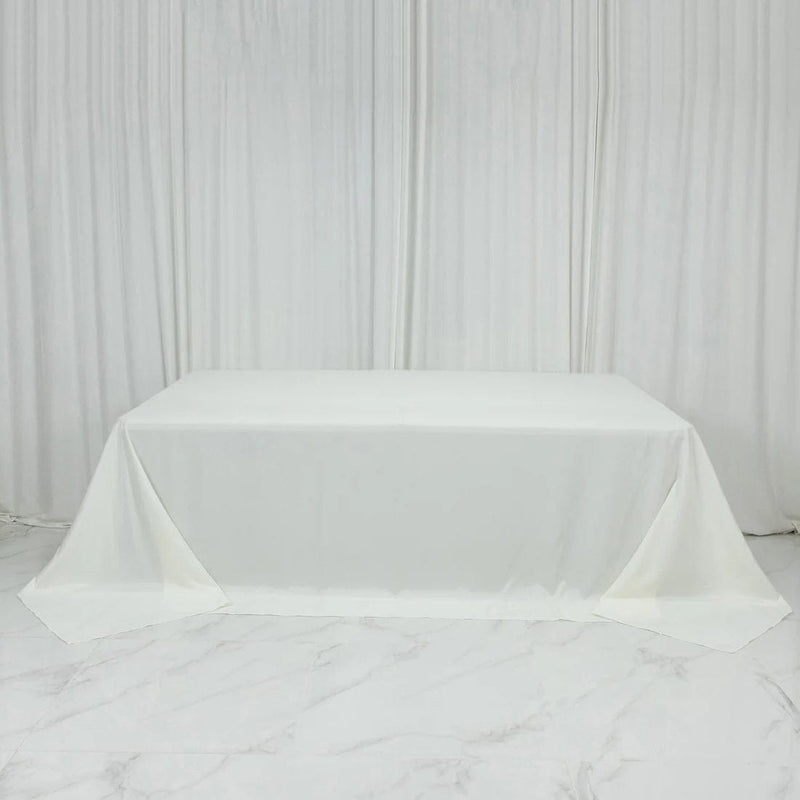 108" x 156" Extra Wide Polyester Rectangular Tablecloth