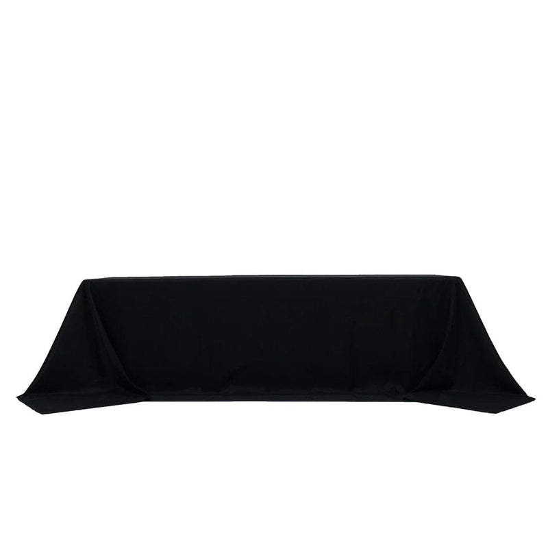 108" x 156" Extra Wide Polyester Rectangular Tablecloth TAB_108156_BLK_POLY