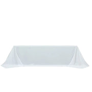 108" x 156" Extra Wide Polyester Rectangular Tablecloth TAB_108156_WHT_POLY