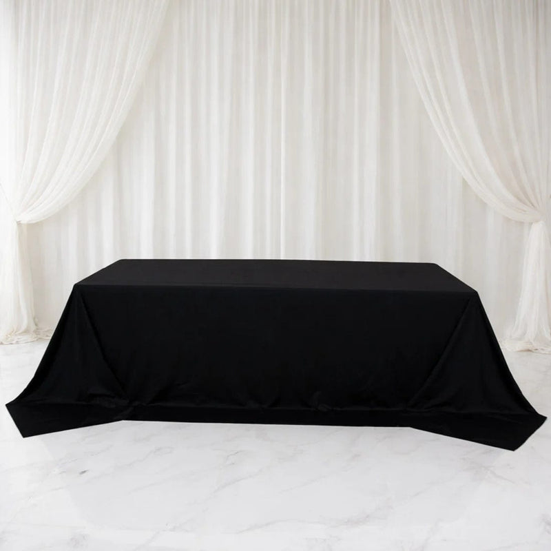 108" x 156" Extra Wide Scuba Polyester Rectangular Tablecloth