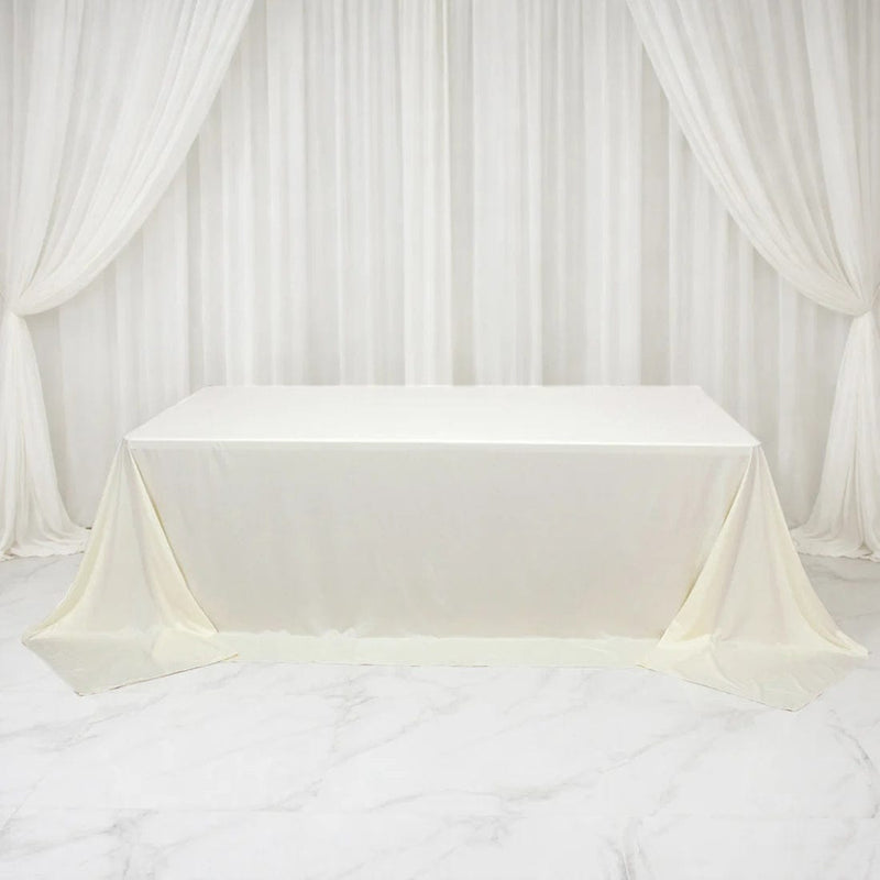 108" x 156" Extra Wide Scuba Polyester Rectangular Tablecloth