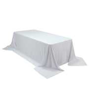 108" x 156" Extra Wide Scuba Polyester Rectangular Tablecloth