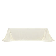 108" x 156" Extra Wide Scuba Polyester Rectangular Tablecloth TAB_SCUBA_108156_IVR