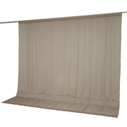 10ft x 10ft Chiffon Sheer Backdrop Curtain Panel Draping Fabric