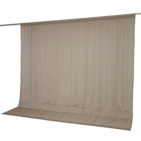 10ft x 10ft Chiffon Sheer Backdrop Curtain Panel Draping Fabric