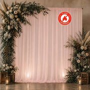 10ft x 10ft Chiffon Sheer Backdrop Curtain Panel Draping Fabric