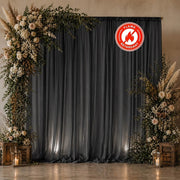 10ft x 10ft Chiffon Sheer Backdrop Curtain Panel Draping Fabric