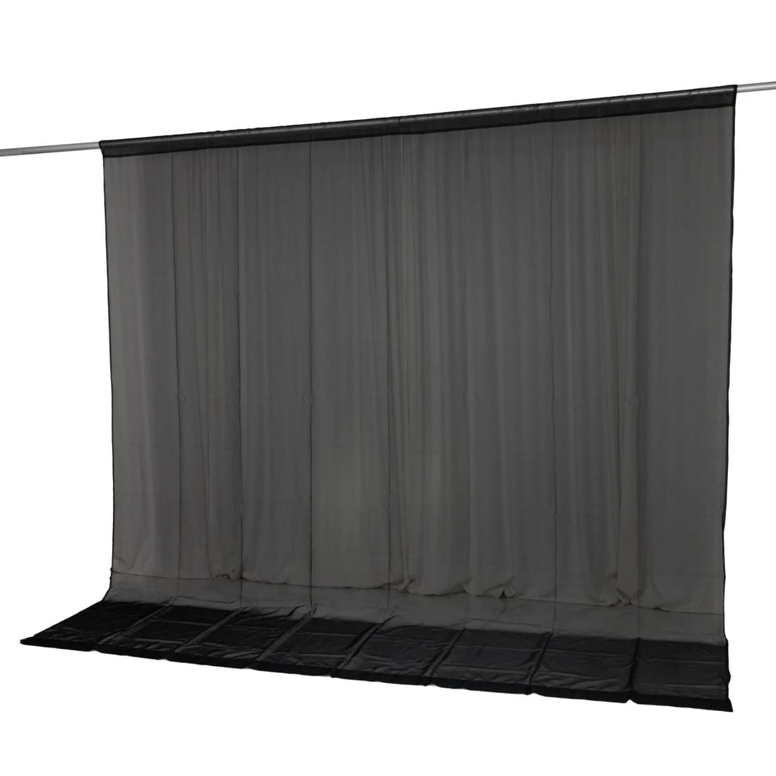 10ft x 10ft Chiffon Sheer Backdrop Curtain Panel Draping Fabric
