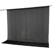 10ft x 10ft Chiffon Sheer Backdrop Curtain Panel Draping Fabric