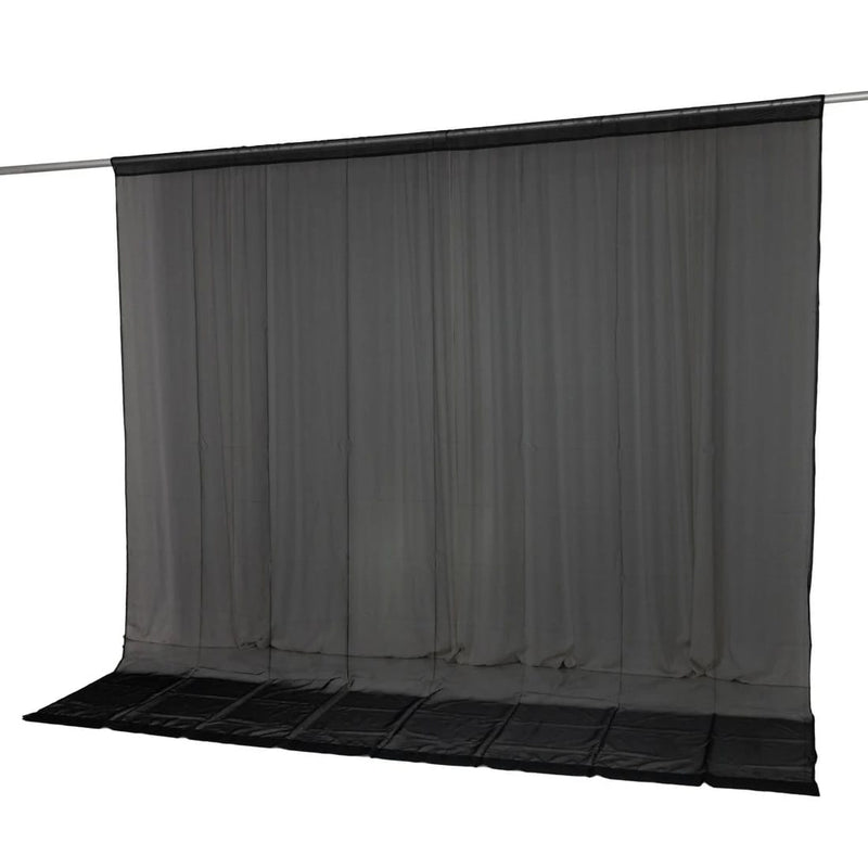 10ft x 10ft Chiffon Sheer Backdrop Curtain Panel Draping Fabric