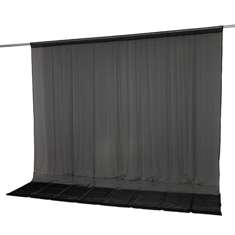 10ft x 10ft Chiffon Sheer Backdrop Curtain Panel Draping Fabric