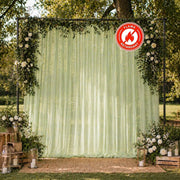 10ft x 10ft Chiffon Sheer Backdrop Curtain Panel Draping Fabric