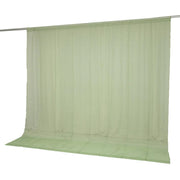10ft x 10ft Chiffon Sheer Backdrop Curtain Panel Draping Fabric