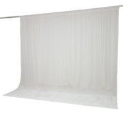 10ft x 10ft Chiffon Sheer Backdrop Curtain Panel Draping Fabric
