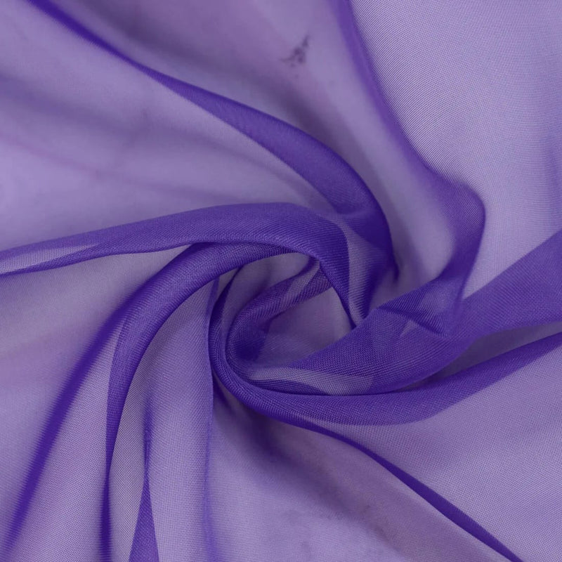 10ft x 10ft Chiffon Sheer Backdrop Curtain Panel Draping Fabric