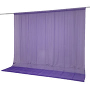 10ft x 10ft Chiffon Sheer Backdrop Curtain Panel Draping Fabric