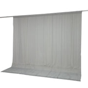 10ft x 10ft Chiffon Sheer Backdrop Curtain Panel Draping Fabric
