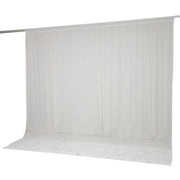 10ft x 10ft Chiffon Sheer Backdrop Curtain Panel Draping Fabric
