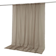 10ft x 10ft Chiffon Sheer Backdrop Curtain Panel Draping Fabric CUR_PANORGZ_10X10_010