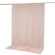 10ft x 10ft Chiffon Sheer Backdrop Curtain Panel Draping Fabric CUR_PANORGZ_10X10_046