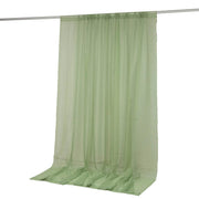 10ft x 10ft Chiffon Sheer Backdrop Curtain Panel Draping Fabric CUR_PANORGZ_10X10_GRN