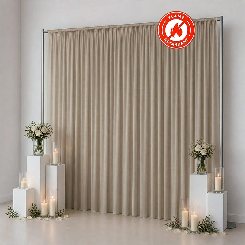 10ft x 12ft Chiffon Sheer Backdrop Curtain Panel Draping Fabric