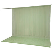 10ft x 12ft Chiffon Sheer Backdrop Curtain Panel Draping Fabric