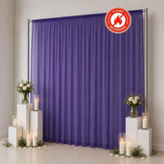 10ft x 12ft Chiffon Sheer Backdrop Curtain Panel Draping Fabric