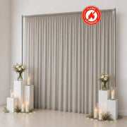 10ft x 12ft Chiffon Sheer Backdrop Curtain Panel Draping Fabric