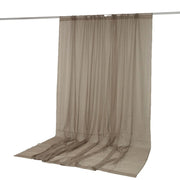 10ft x 12ft Chiffon Sheer Backdrop Curtain Panel Draping Fabric CUR_PANORGZ_10X12_010